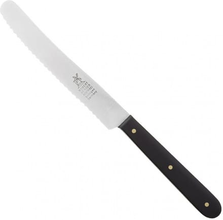 Robert Herder Ontbijtmes / Tafelmes – Frans Model – Kartel – RVS – Lemmet 12 cm – Heft POM Zwart