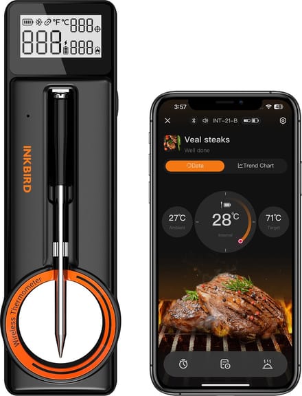 INKBIRD Bluetooth Draadloze Vlees Thermometer nieuw model 2025 Ultradunne 5 mm Sonde