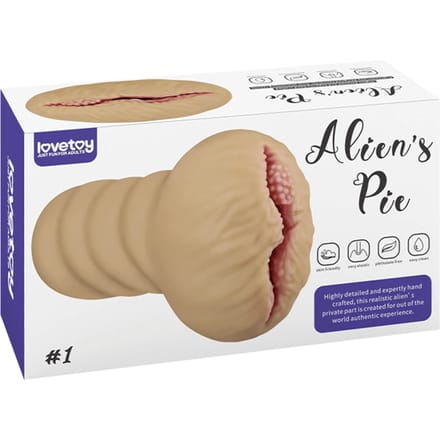 Lovetoy Stroker Masturbator ALIEN'S PIE 1 - lichte beige