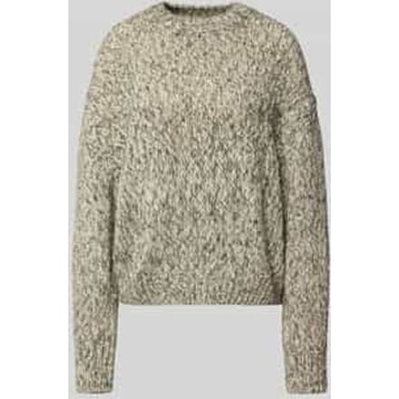 Loose fit gebreide pullover van een mix van wol en alpaca