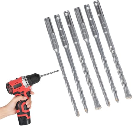 Boorboren Set - Metaalboren Steenboor - Gaten Boren - Dubbele Spiraalgroef - 6 Delig 160mm - Metaal