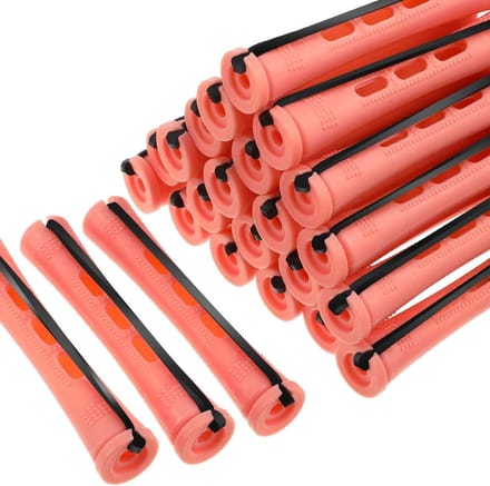 Haarrollers Set - Koude Krulspelden Krultangen - Haar Krullen - Met Elastische Band - 60 Stuks - Oranje