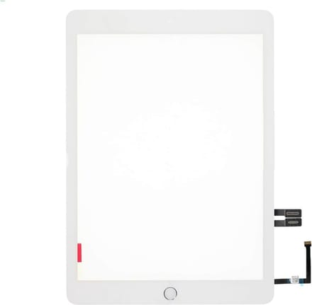 Compatibel met iPad 9.7 (2018) LCD & Touchscreen Display met homeknop en camerahouder - wit