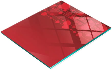 Gehard multifunctioneel decoratief bord van glas voor Valentijnsdag, 60x52 cm