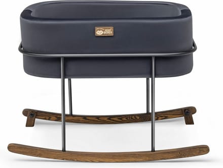 Asir Wieg - Zwart - 90 x 70 x 58 cm - Inclusief matras