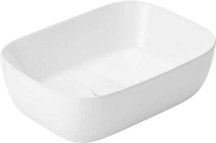 Keramische waskom ovaal wit glans 33x45,5x13,5 cm - Hapi opbouw