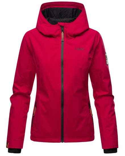 Marikoo dames overgangsjas lichtgewicht water- en windafstotend met capuchon fuchsia