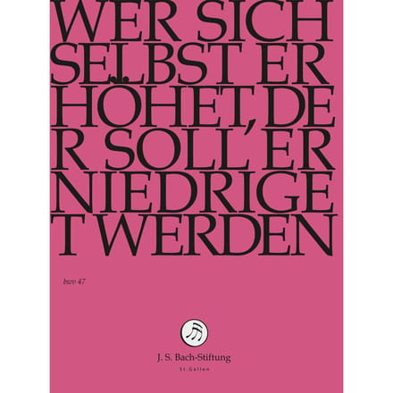 Chor & Orchester Der J.S. Bach-Stiftung, Rudolf Lutz - J.S. Bach: Wer Sich Selbst Erhoht, Der S (DVD)