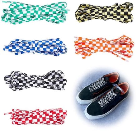 Store_7 - Veters - Ruitpatroon - Casual vervanging - 6 paar