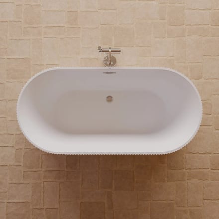 SPALINA - Vrijstaand bad - Indigo 168 blanche, 168 x80 x58 cm, Wit