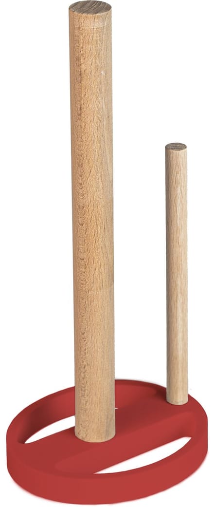 Home 3D® - Keukenrolhouder Rood - 25cm staand - Duurzaam - Rollenhouder