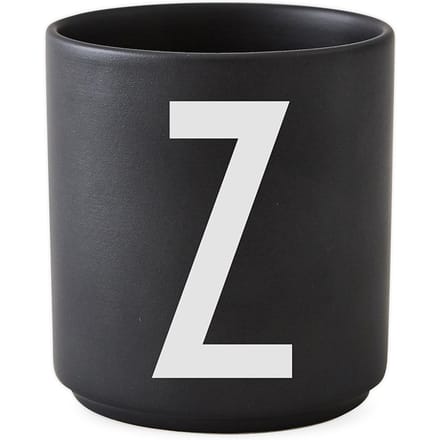 DESIGN LETTERS - Personal beker porselein  - zwart - Z