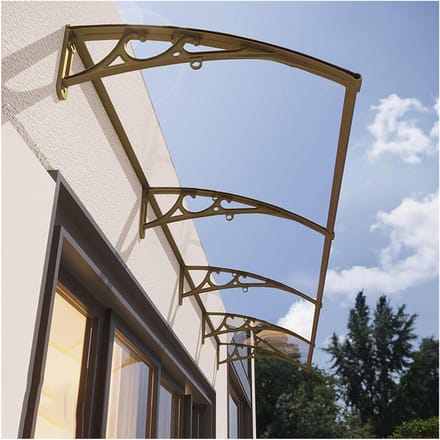 Buitendeur Luifel - Overkapping Voordeur - Bescherming tegen Weer - Polycarbonaat Plaat - 60x100cm - Transparant