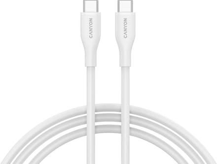 Canyon CC60SC10 Serie - USB-C Kabel - 60W - Silikon - 1m - Wit