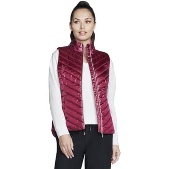 Skechers GO Shield Shine Vest JA151-PKRD, Vrouwen, Roze, Mouwloos, maat: M