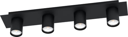 EGLO Valcasotto Plafondlamp - GU10 - 57 cm - Zwart