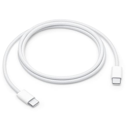 Apple - USB‑C Oplaadkabel - USB‑C naar USB‑C - 60W - 1m - Geweven - Wit