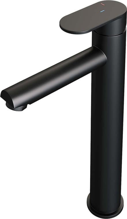 Brauer Black Edition verhoogde opbouw wastafelmengkraan model C mat zwart