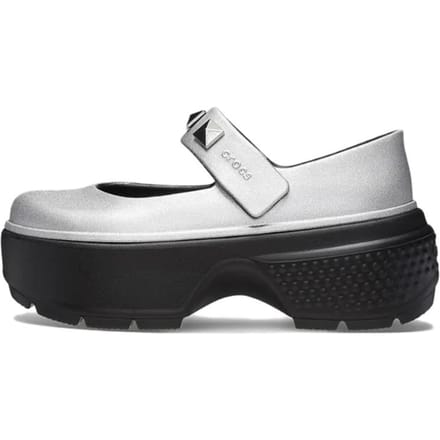 Crocs Platform Mary Jane Schoenen Unisex Zilver 39-40 white