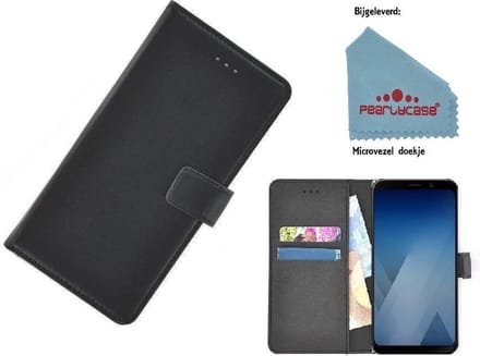 Pearlycase® Wallet Bookcase Geschikt voor Huawei P20 Pro - Zwart effen