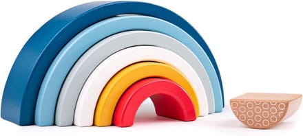 Bigjigs houten stapelfiguur regenboog - 7-delig