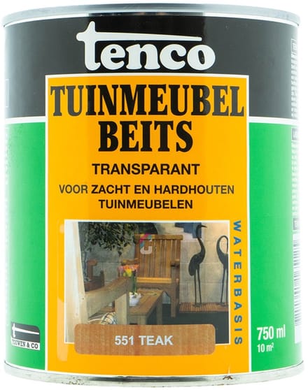 Tenco Buitenbeits Tuinmeubelbeits - Teak 551 - Zijdeglans - 750ml
