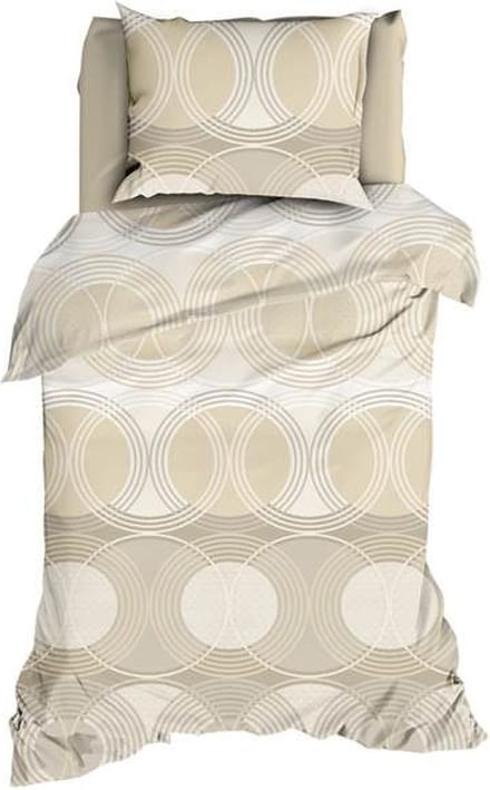 Satin d'Or Condi Dekbedovertrek - Eenpersoons - 140x200/220 cm - Sand