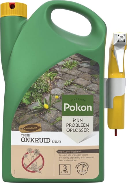 Pokon tegen Onkruid - Spray - 3l - Onkruidbestrijding - Natuurlijk