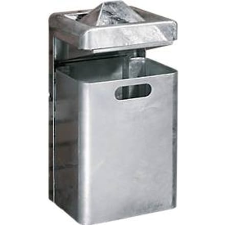 Wandasbak-/Afvalcombinatie, 35 liter, gegalvaniseerd