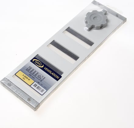 WEHA schuifrooster aluminium met vliegengaas 300x90mm - wit (24033009 W)