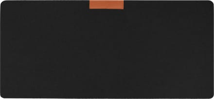 QUVIO Bureau onderlegger - Bureau organizer - Bureau accessoires - Vilt - 70 x 33 (lxb) cm - Zwart