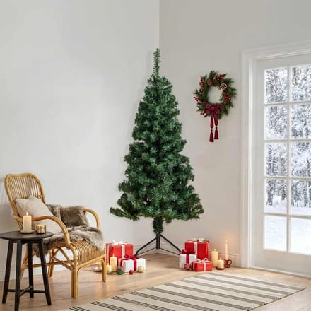 vidaXL - Kunstkerstbomen - PVC - and - steel - Green