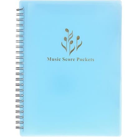 Multifunctionele muziekpartituurhouder A4-formaat papiervel documentbestand organizermap met 40 blauw