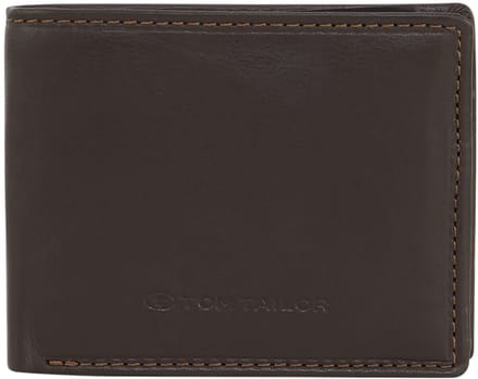 Tom Tailor - Lederen flip portemonnee - Maat ONESIZE - braun / brown