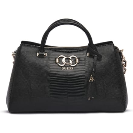 GUESS handtas schoudertas Salinge Luxury Satchel Black zwart