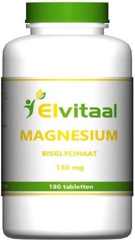 Elvitum Magnesium (bisglycinaat) 130mg 180 Tabletten