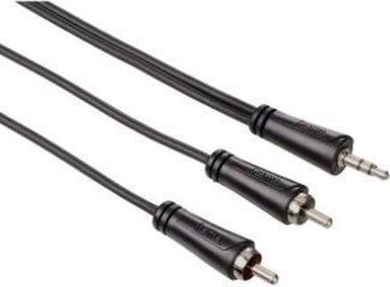 Hama 00122294 audio kabel 0,75 m 3.5mm RCA Zwart