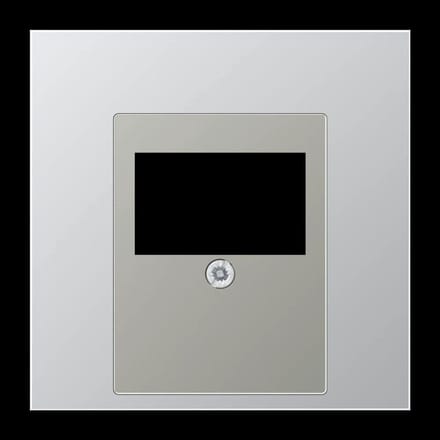 Jung Afdekking voor telefoon aansluitdozen 1 voudig Aluminium, AL 2969 T