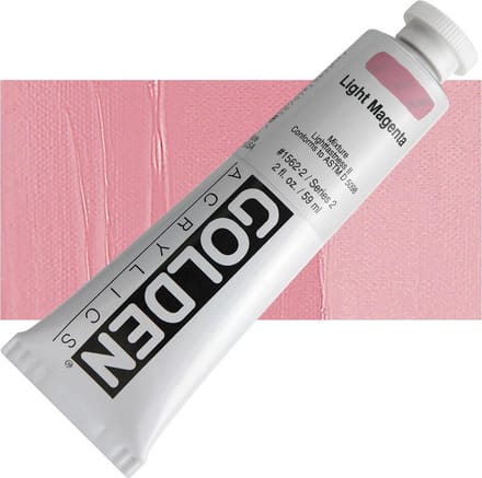 Golden Heavy Body Acrylverf Serie 2 | Light Magenta (1562-2) 59 ml