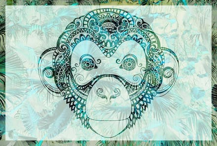 Fotobehang MonkeyPattern1 DD118095 A.S. Création Atelier 47 | Goedkoop fotobehang