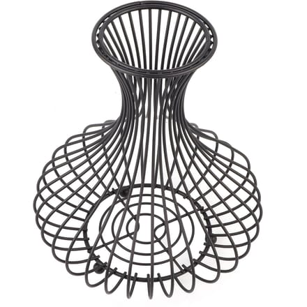 Bouteille de Vin Baril Bouchon de Liège Panier de Rangement Support Fer Conteneur Collecteur de Lièges black