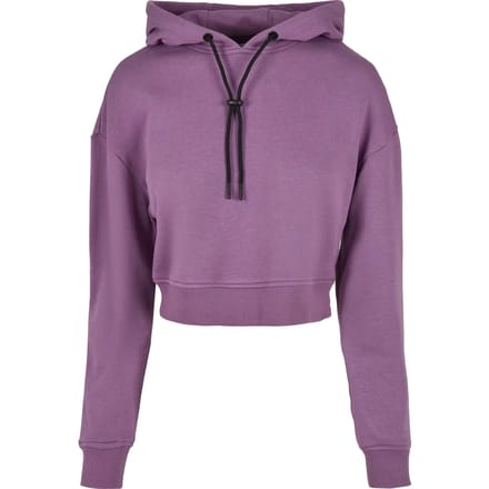 Dames sweatshirt met capuchon Urban Classics court terry-grandes tailles