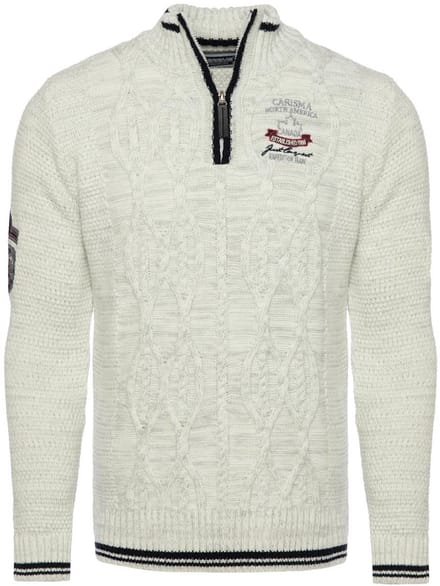 Carisma Premium Casual Gebreid Heren Trui Met Opstaande - M