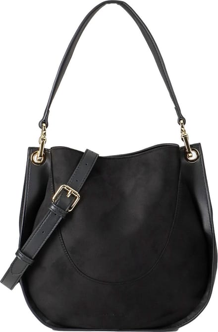 SEIDENFELT MANUFAKTUR Schoudertas Skadi Hobo Black Zwart