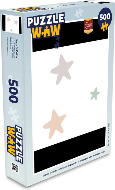 Puzzel Sterren - Pastel - Meiden - Jongens - Kinderen - Legpuzzel - Puzzel 500 stukjes