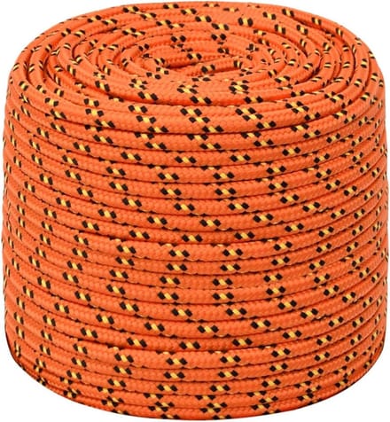 Boottouw - Bevestigingstouw - Vastzetten boten - Weerbestendig polypropyleen - 100 meter - Oranje