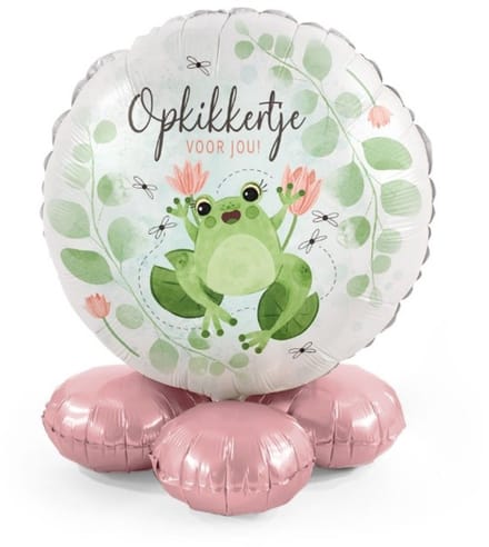 Opkikkertje voor jou! - Ballonnen set met standaard - Everloon