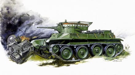 Zvezda Modelbouwpakket Militaire voertuigen - 3507 Soviet Light Fast Moving Tank BT-5 Plastic - 1:35 - Modelbouw