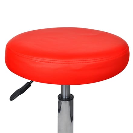 vidaXL - Kantoorkrukken - 2 - st - 35,5x84 - cm - kunstleer - rood