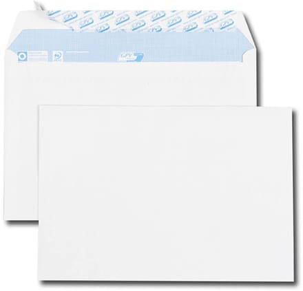 GPV enveloppen, C5, 162 x 229 mm, wit, zonder venster